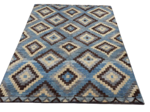 Gabbah Hand-Knotted Rug – Luxurious Wool with Timeless Geometric Designs