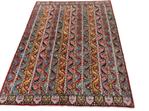 Chobi Hand-Knotted Wool Rug – Handwoven Heritage in Soft Earthy Tones