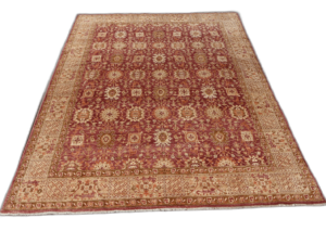 Chobi Hand-Knotted Wool Rug – Masterful Craft in Eco-Friendly Design