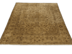 Chobi Hand-Knotted Wool Rug – Heritage Craft in Natural Elegance