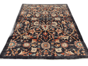 Chobi Hand-Knotted Wool Rug – A Handcrafted Treasure in Natural Shades