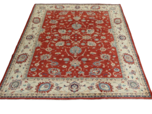 Chobi Hand-Knotted Wool Rug – Traditional Craft with Timeless Appeal