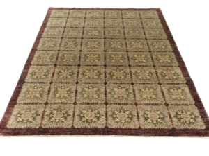Chobi Hand-Knotted Wool Rug – Earthy Elegance, Handcrafted to Perfection