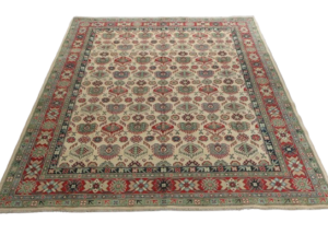 Chobi Hand-Knotted Wool Rug – Rustic Charm, Expertly Crafted