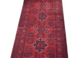 Authentic Handwoven Khal Mohammadi Afghan Rug – Rich Tribal Motifs