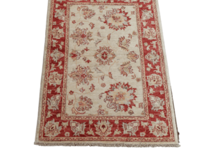 Chobi Hand-Knotted Wool Rug – Timeless Craft in Natural Tones