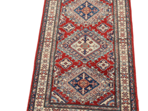 Caucasian Kazak Hand-Knotted Wool Rug