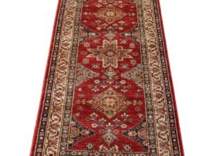 Timeless Kazak Hand-Knotted Artisan Rug